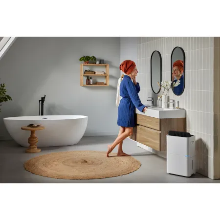 Deumidificatore 12L/24 h Ambienti 75 m³ Portatile Serbatoio 2L Timer