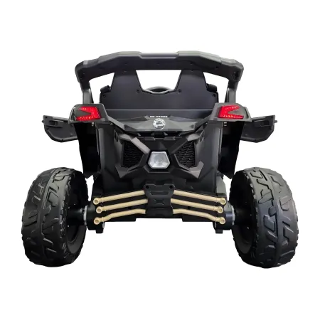 Auto Buggy Elettrico Fuoristrada per Bambini 12V Cachi Telecomando