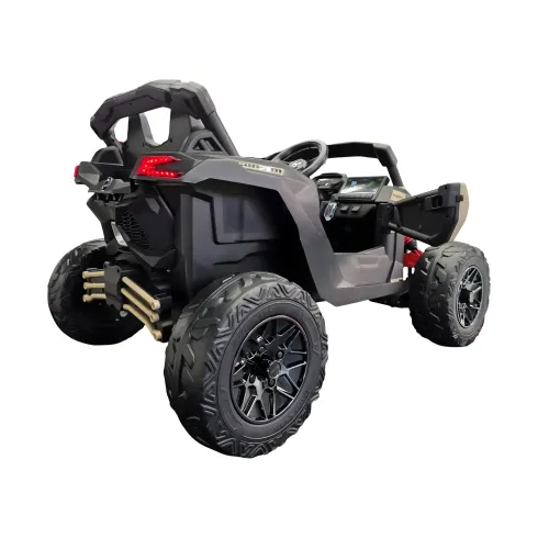 Auto Buggy Elettrico Fuoristrada per Bambini 12V Cachi Telecomando