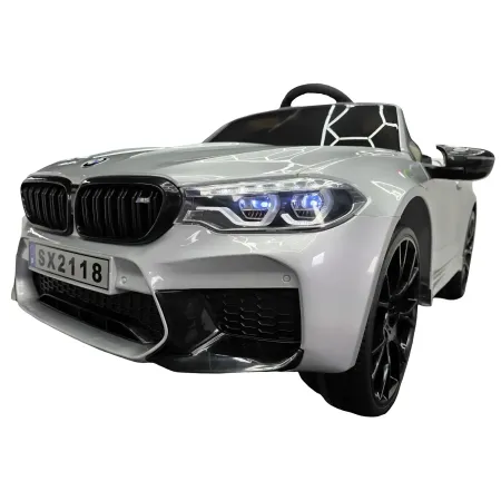 Auto Elettrica per Bambini Doppio Motore 24V BMW M5 Grigio Metallizzato
