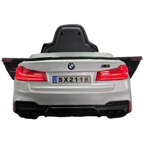 Auto Elettrica per Bambini Doppio Motore 24V BMW M5 Grigio Metallizzato 2