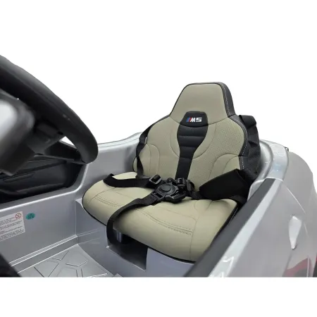 Auto Elettrica per Bambini Doppio Motore 24V BMW M5 Grigio Metallizzato