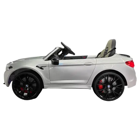 Auto Elettrica per Bambini Doppio Motore 24V BMW M5 Grigio Metallizzato