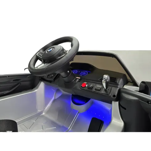 Auto Elettrica per Bambini Doppio Motore 24V BMW M5 Grigio Metallizzato
