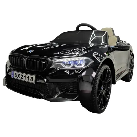 Auto Elettrica per Bambini Doppio Motore 24V BMW M5 Nero Metallizzato