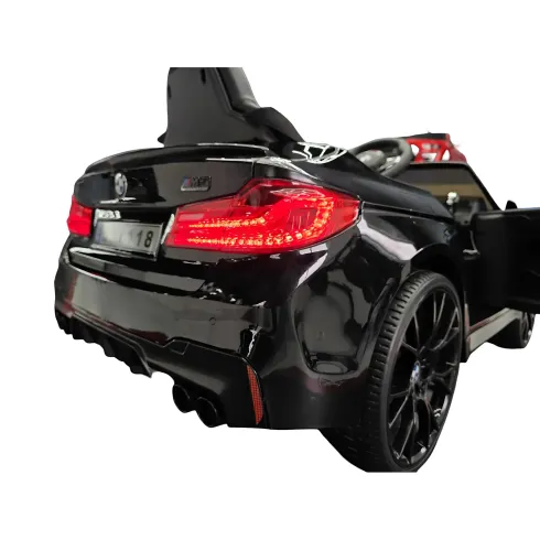Auto Elettrica per Bambini Doppio Motore 24V BMW M5 Nero Metallizzato