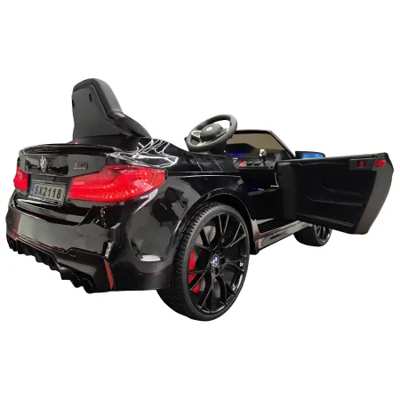 Auto Elettrica per Bambini Doppio Motore 24V BMW M5 Nero Metallizzato