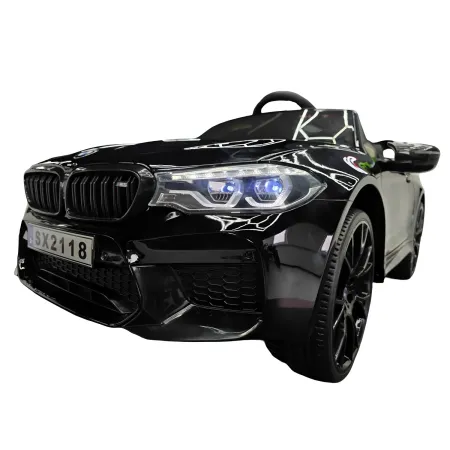 Auto Elettrica per Bambini Doppio Motore 24V BMW M5 Nero Metallizzato