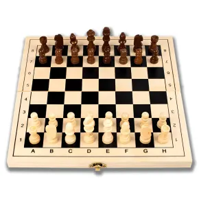 Scacchiera Pieghevole Giochi da Tavolo 3 in 1 in Legno Salvaspazio