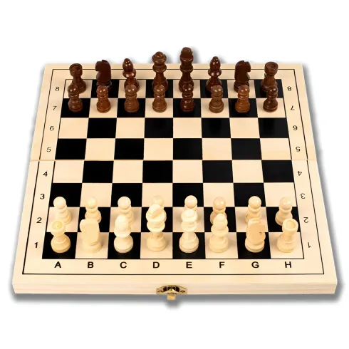 Scacchiera Pieghevole Giochi da Tavolo 3 in 1 in Legno Salvaspazio