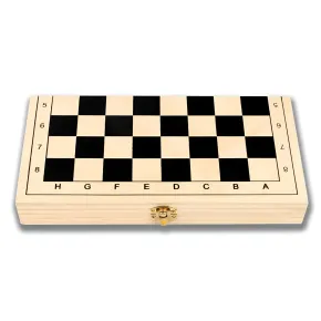 Scacchiera Pieghevole Giochi da Tavolo 3 in 1 in Legno Salvaspazio 2