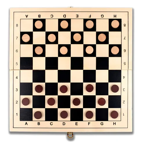 Scacchiera Pieghevole Giochi da Tavolo 3 in 1 in Legno Salvaspazio