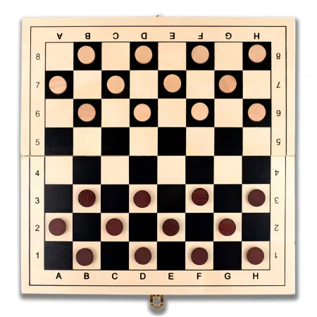 Scacchiera Pieghevole Giochi da Tavolo 3 in 1 in Legno Salvaspazio