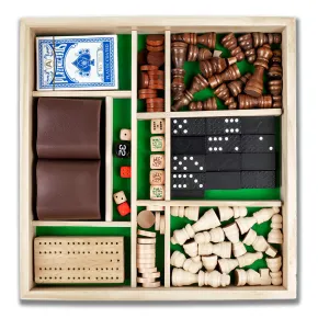Scacchiera in Legno 7 in 1 Giochi da Tavolo Combinati Set Multifunzione 2