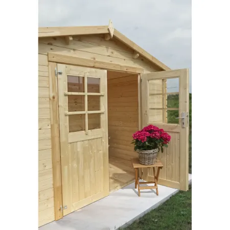 Casetta in Legno da Giardino 3x2 Blockhouse 28 mm Rimessa per Attrezzi