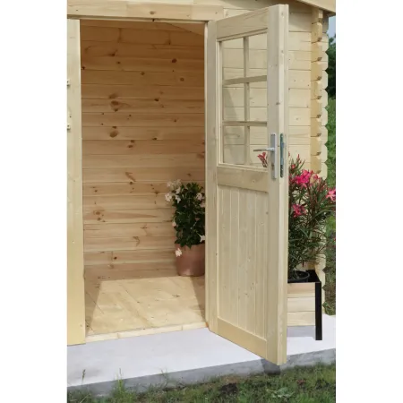 Casetta in Legno 3x3 28 mm da Giardino Rimessa per Attrezzi Blockhouse
