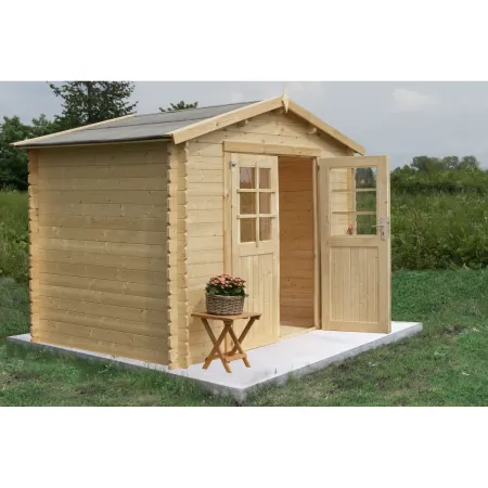 Casetta in Legno 3x3 28 mm da Giardino Rimessa per Attrezzi Blockhouse