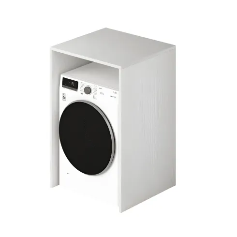 Mobile Coprilavatrice Asciugatrice in Legno Bianco Mobiletto | Bricoshop24