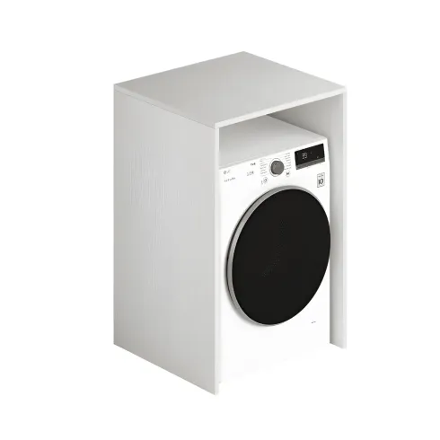 Mobile Coprilavatrice Asciugatrice in Legno Bianco Mobiletto | Bricoshop24