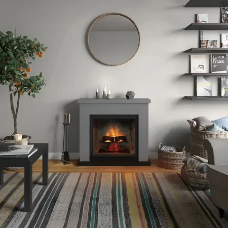 Camino Elettrico Tagu Frode PowerFlame2 Grigio 1600W