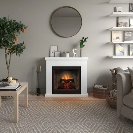 Camino Elettrico Tagu Frode PowerFlame2 Bianco 1600W