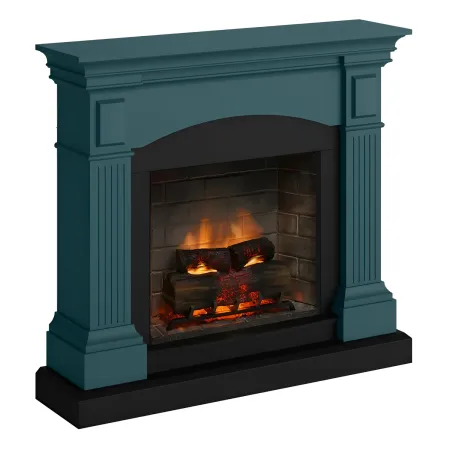 Camino Elettrico Tagu Magna PowerFlame2 Turchese 1600W
