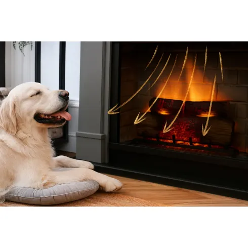 Camino Elettrico Tagu Helmi PowerFlame2 Beige 16000w