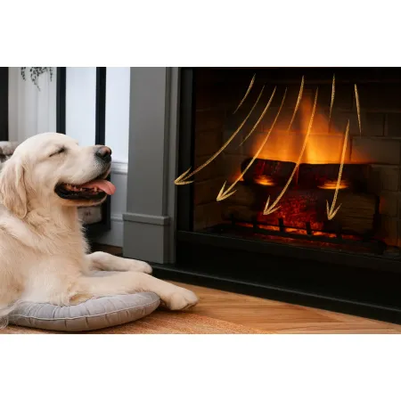 Camino Elettrico Tagu Helmi PowerFlame2 Beige 16000w