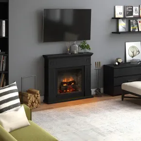 Camino Elettrico Nero Tagu Larsen PowerFlame2 1600w 2
