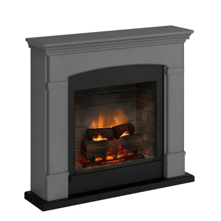 Camino Elettrico Tagu Helmi PowerFlame2 Grigio 1600W
