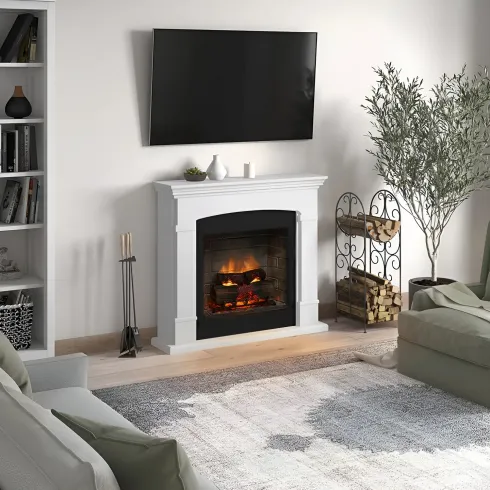 Camino Elettrico Tagu Helmi PowerFlame2 1600w Bianco