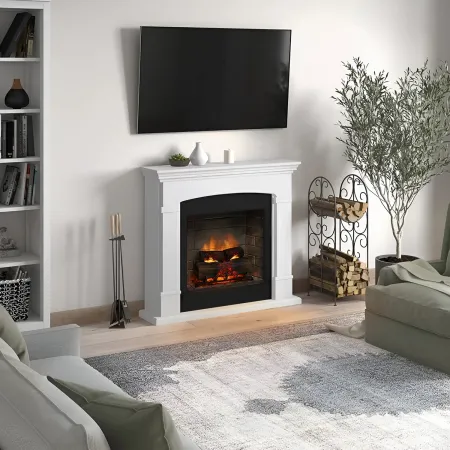 Camino Elettrico Tagu Helmi PowerFlame2 1600w Bianco