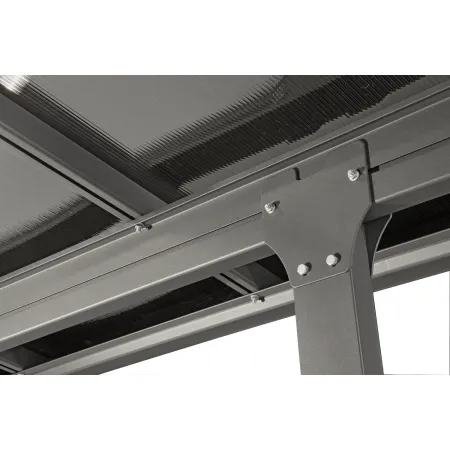 Pergola Addossata 4x3 in Alluminio Gazebo da Giardino Terrazzo