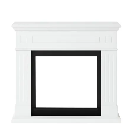 Cornice per Camino Elettrico Tagu Larsen Caminetto in Legno MDF Bianco