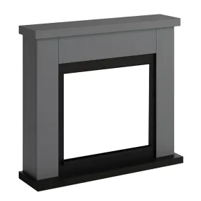 Cornice per Camino Elettrico Tagu Frode Grigia in Legno MDF Caminetto