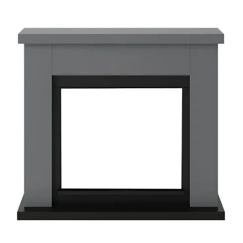 Cornice per Camino Elettrico Tagu Frode Grigia in Legno MDF Caminetto