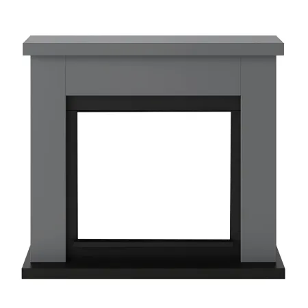 Cornice per Camino Elettrico Tagu Frode Grigia in Legno MDF Caminetto