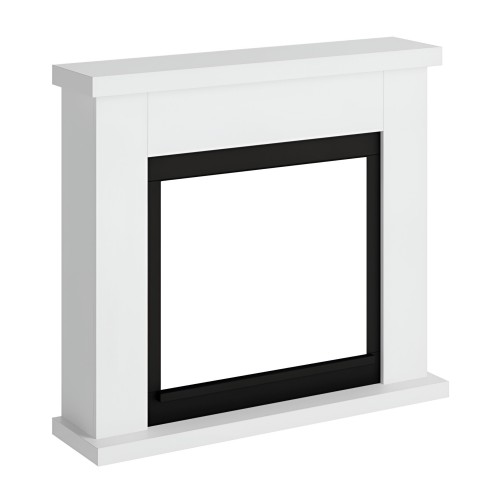 Cornice per Caminetto Elettrico Tagu Frode Camino Bianco in Legno MDF