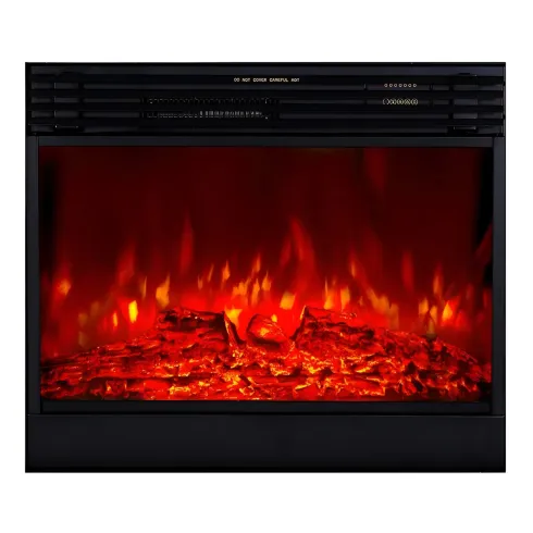 Camino Elettrico 1950W da Appoggio Effetto Fiamma Suono Legna Beige
