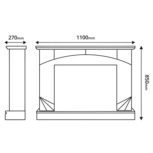 Camino Elettrico con Mantello Legno Noce 1500W Fiamma LED 3 Colori
