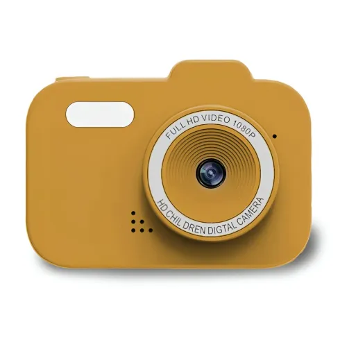 Fotocamera Digitale per Bambini Video HD 1080P Giallo Filtri Divertenti