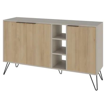 Madia Moderna 3 Ante Credenza da Soggiorno con Vani Rovere