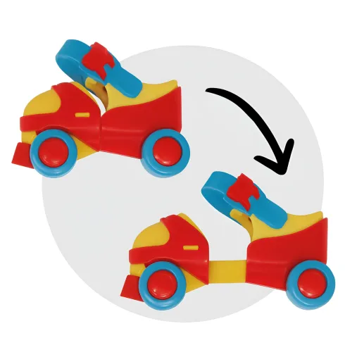 Pattini Roller Allungabili per Bambini con 4 Ruote Misura 25-30