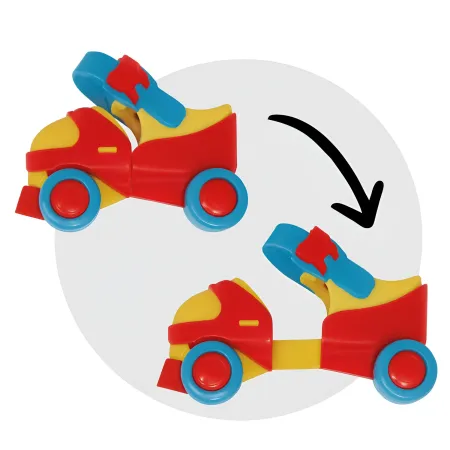 Pattini Roller Allungabili per Bambini con 4 Ruote Misura 25-30