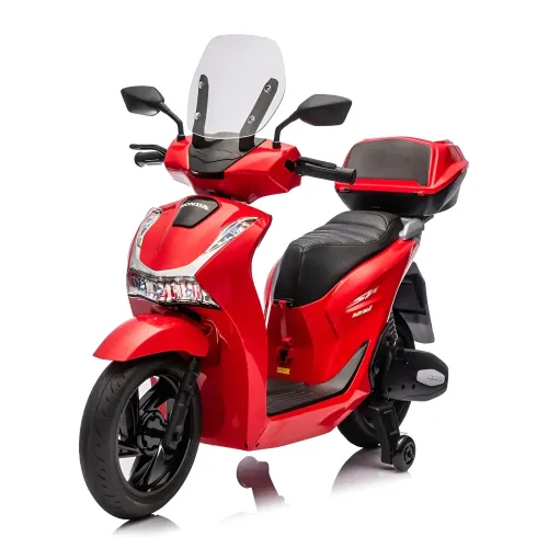 Moto Elettrica per Bambini 12V Scooter Rosso Honda SH125
