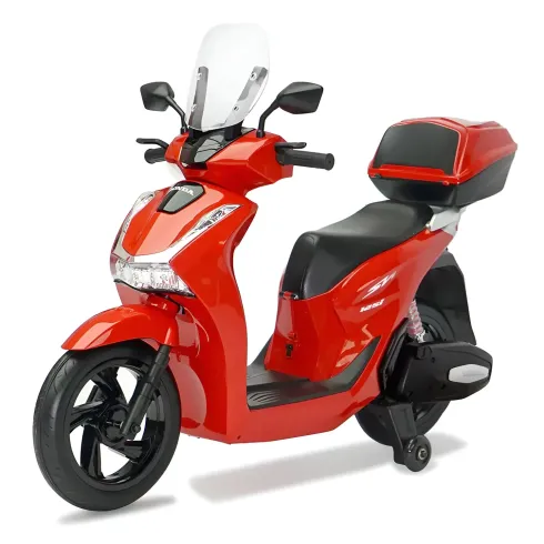 Moto Elettrica per Bambini 12V Scooter Rosso Honda SH125