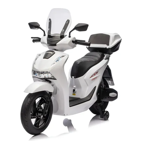 Moto Elettrica per Bambini 12V Scooter Bianco Honda SH125