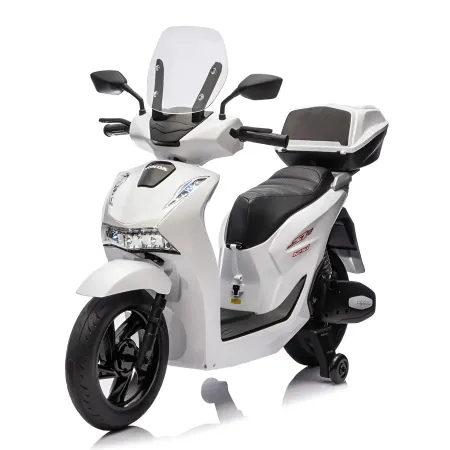 Moto Elettrica per Bambini 12V Scooter Bianco Honda SH125
