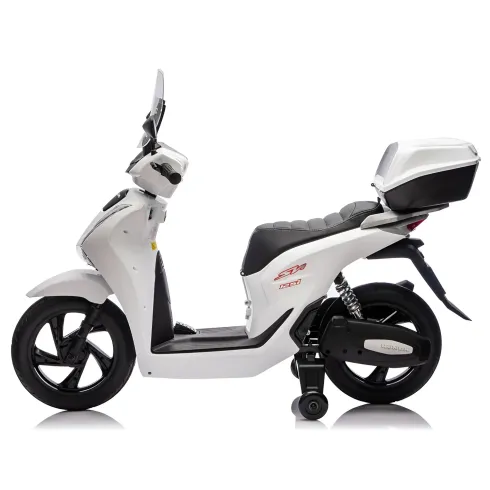Moto Elettrica per Bambini 12V Scooter Bianco Honda SH125