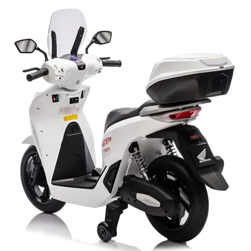 Moto Elettrica per Bambini 12V Scooter Bianco Honda SH125